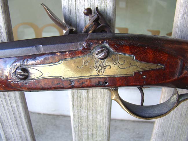 A Pennsylvania long rifle in original flintlock by Crupret Weaver of Lehigh County and dated 1834 — image 9